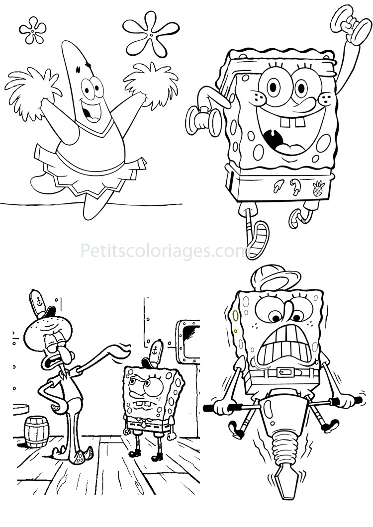 Imagens do SpongeBob para colorir