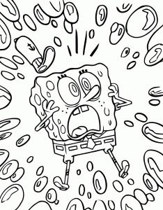 Bob Esponja para colorir páginas a imprimir