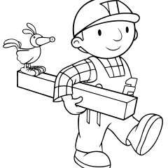 Páginas de Bob, o Construtor para colorir e imprimir para crianças