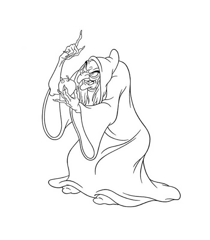 Desenhos grátis para colorir de Branca de Neve para baixar