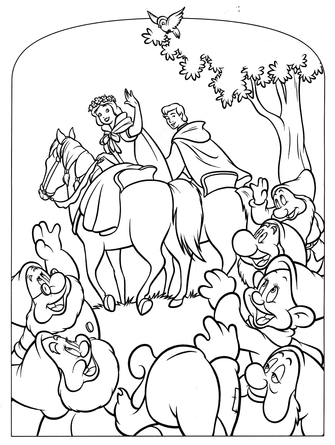 Increíble Dibujos para colorear de Branca de Neve para descargar Increíble Dibujos para colorear de Branca de Neve para descargar