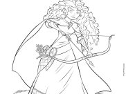 Páginas de Brave - Indomável para colorir e imprimir para crianças