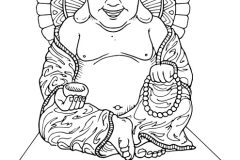 Desenhos de Budismo para colorir