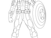 Desenhos de Captain America para colorir