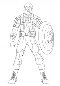 Captain America : Desenhos para colorir Homem de Ferro e Capitão América Desenhos do Capitão América para colorir Batgirl Desenhos de super-heróis para colorir