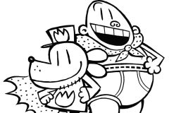 Páginas de Capitão Cueca para colorir e imprimir para crianças