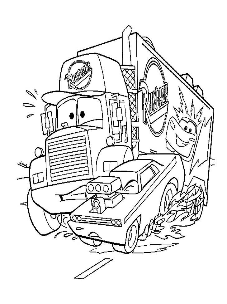 Desenhos de carros para colorir: 35 modelos incríveis!  Truck coloring  pages, Coloring pages, Free coloring pages