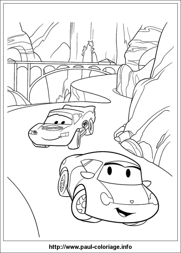 Desenhos de carros da Disney para colorir e imprimir