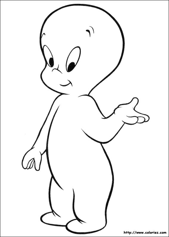 Casper simples para colorir