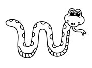 Páginas de Cobras para colorir e imprimir para crianças