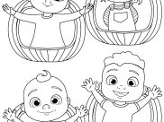 Páginas de Cocomelon para colorir e imprimir para crianças