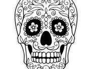 Desenhos de Dia de Los Muertos (dia dos mortos) para colorir