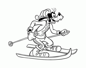 Imagem de Goofy para descarregar e colorir