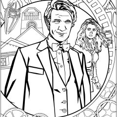 Páginas de Doctor Who para colorir e imprimir para crianças