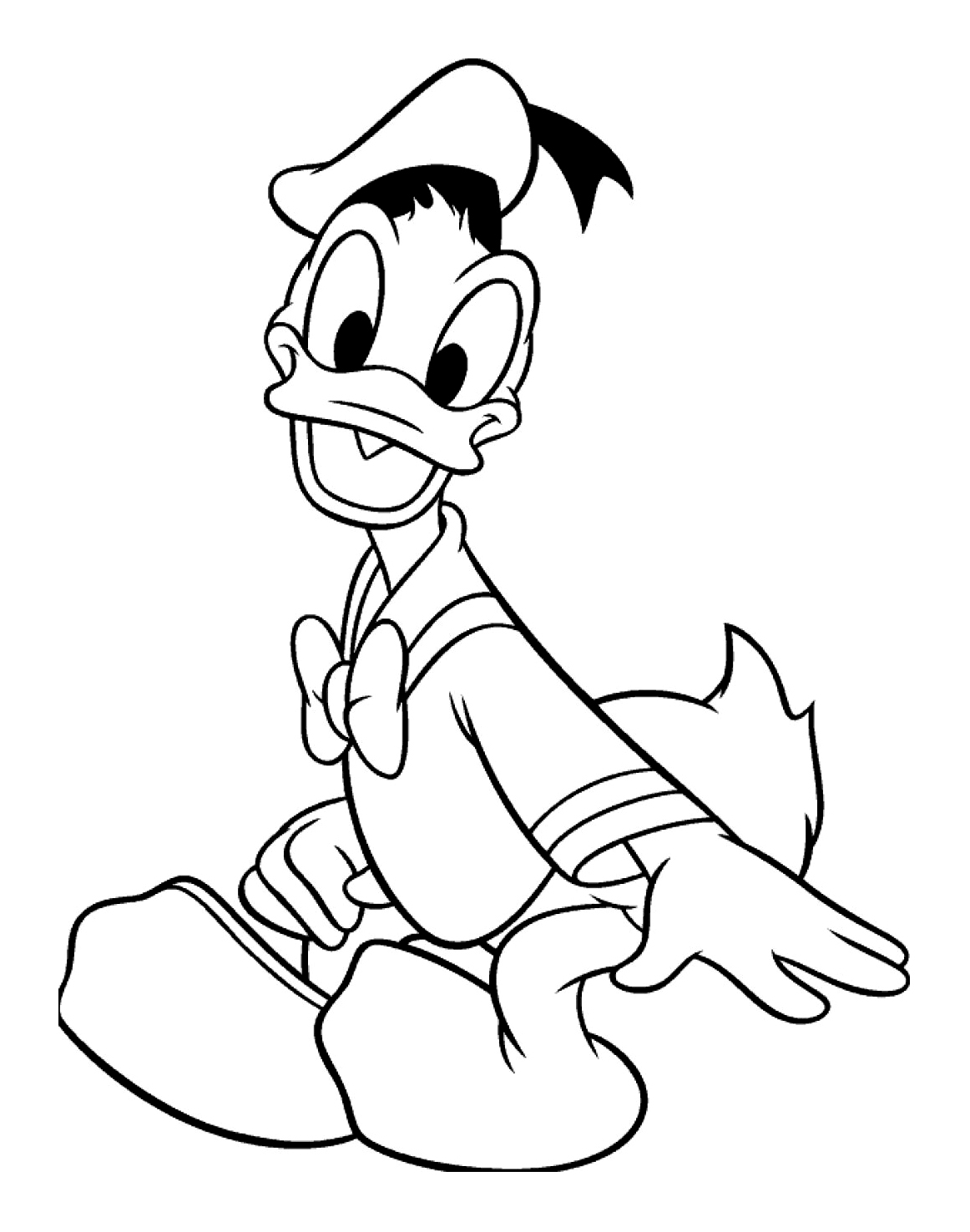 Donald sorridente, uma das personagens mais antigas da Disney
