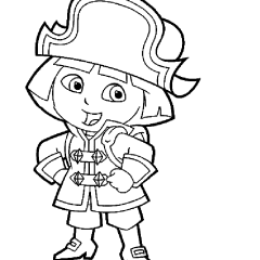 Páginas de Dora a Aventureira para colorir e imprimir para crianças