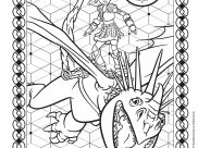 Desenhos de Dragões 3 para colorir