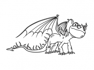 Desenho gratuito de Dragões para descarregar e colorir