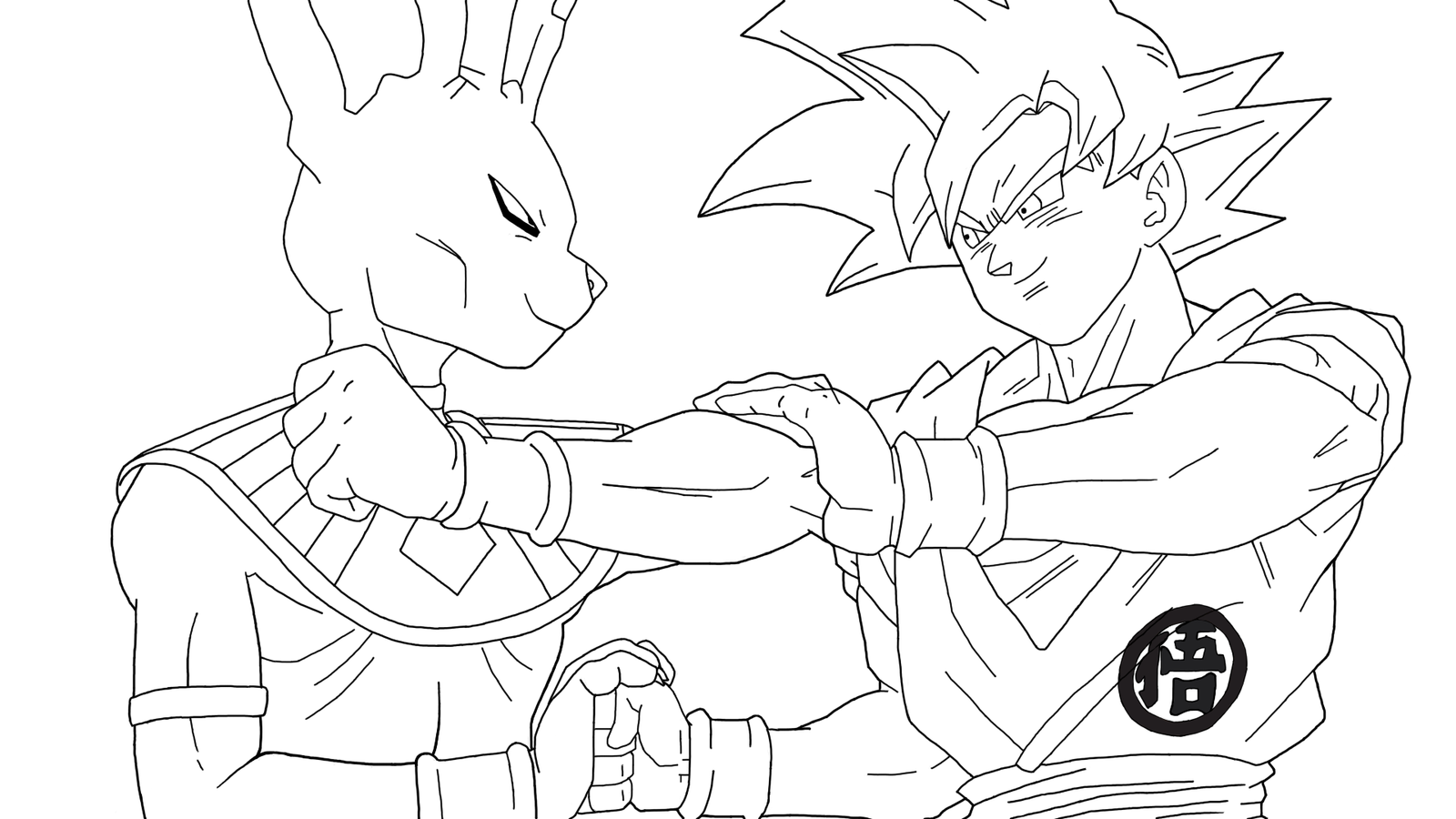 Desenhos de Beerus Super Dragon Ball Z para colorir, pintar e colorir,  ângulo, branco png