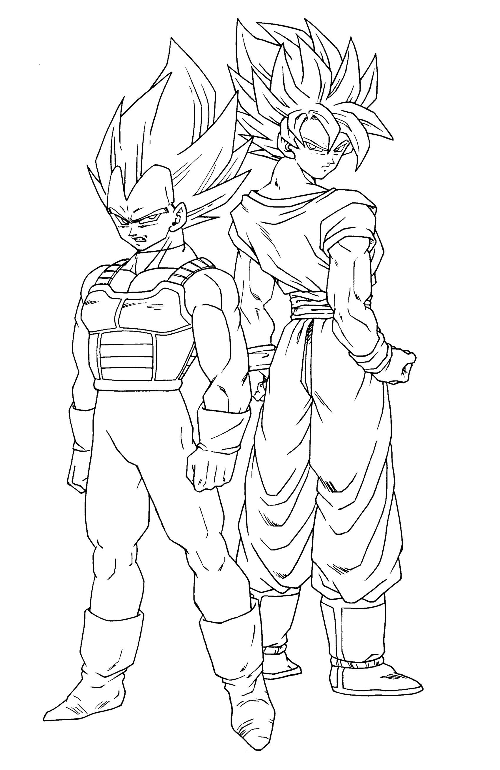 Dibujos para colorear gratis de dragon-ball-z para imprimir y colorear - Dragon  Ball Z - Just Color Crianças : Páginas para colorir para crianças