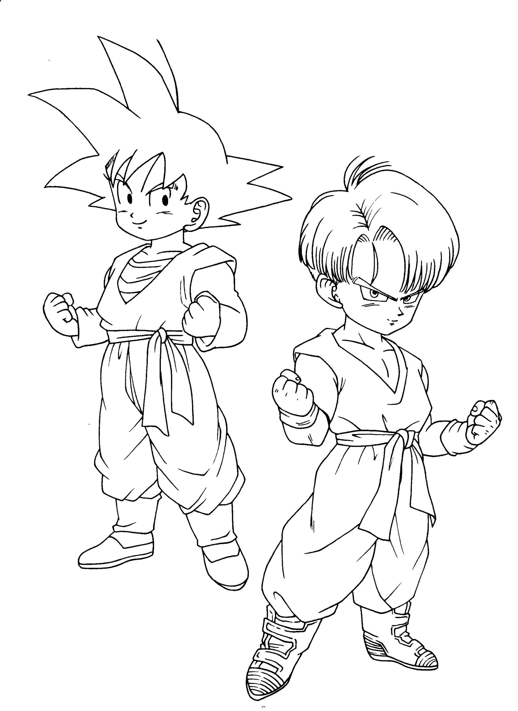 Desenhos para colorir de dragon-ball-z para baixar - Dragon Ball Z - Just  Color Crianças : Páginas para colorir para crianças