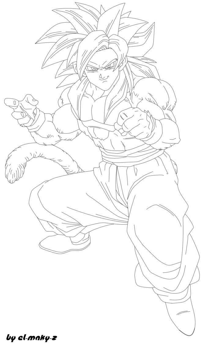 100 Desenhos do Goku para Colorir e Imprimir