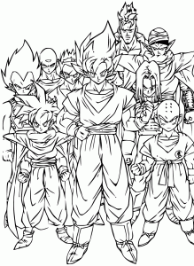 Coloriages dragon ball z 1