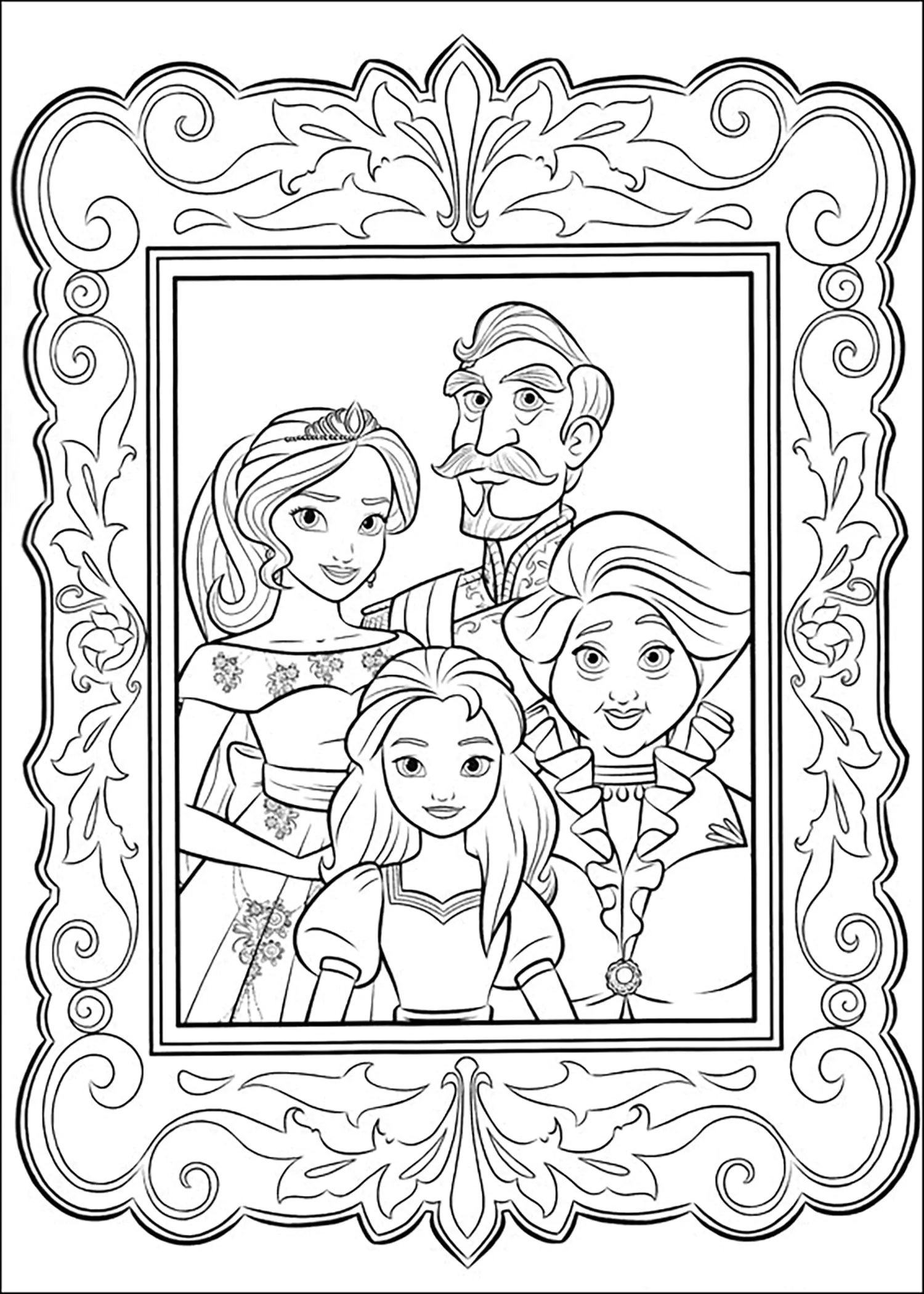 Desenho Elena Avalor grátis para descarregar e colorir