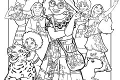 Páginas de Encanto para colorir e imprimir para crianças