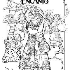 Páginas de Encanto para colorir e imprimir para crianças