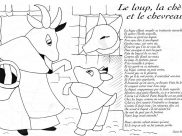 Desenhos de Fable de la Fontaine para colorir