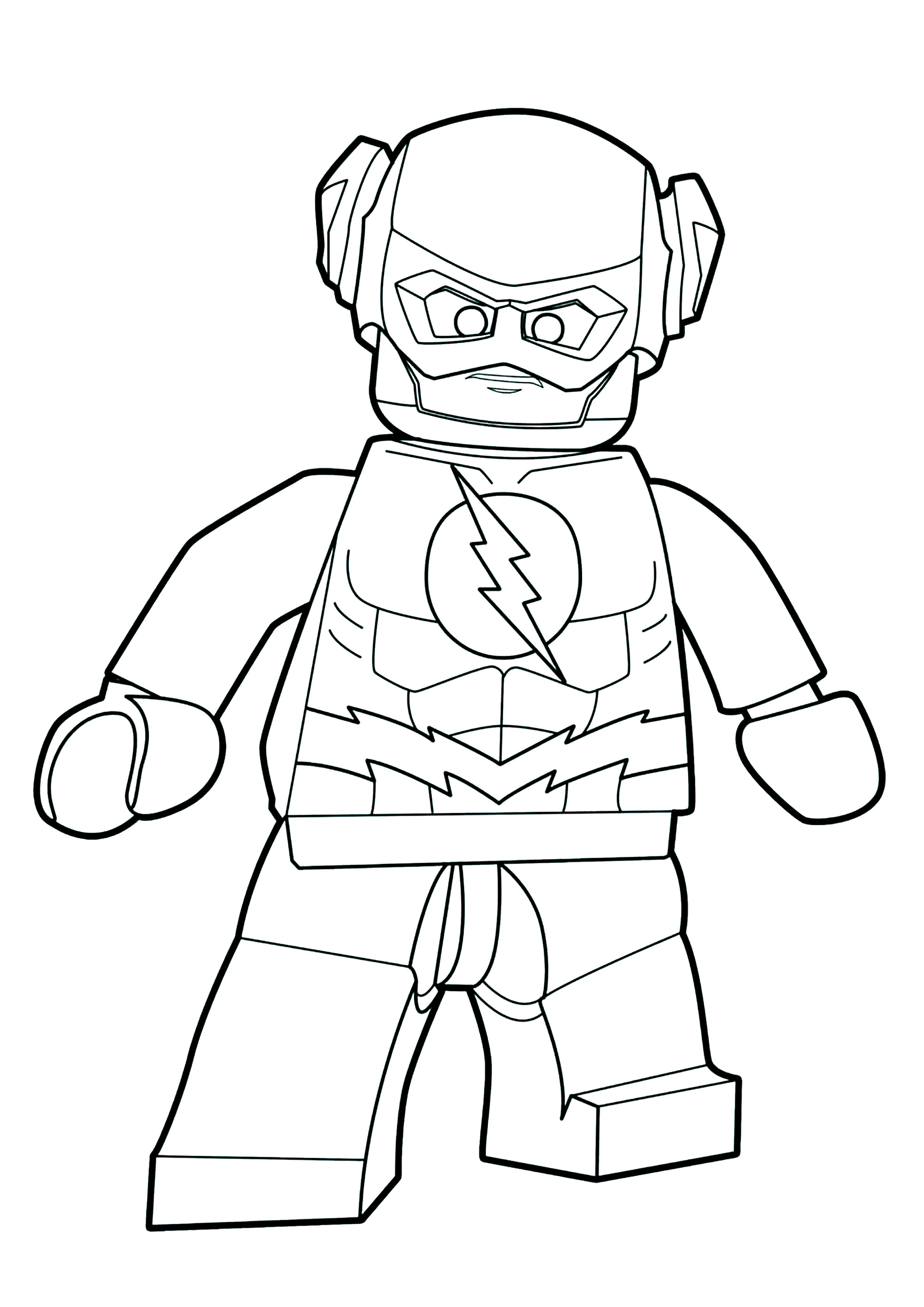 Lego Flash Gordon - Páginas de Flash para colorir para crianças, image size:2000x2828