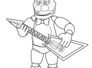 Páginas de FNAF para colorir e imprimir para crianças