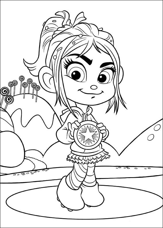 Força Ralph: páginas para colorir para crianças