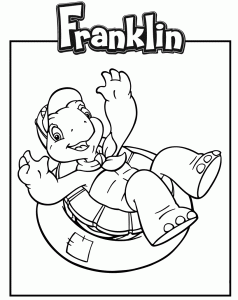 Desenho Franklin grátis para imprimir e colorir