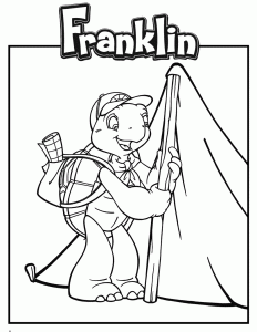 Franklin's coloração para descarregar gratuitamente