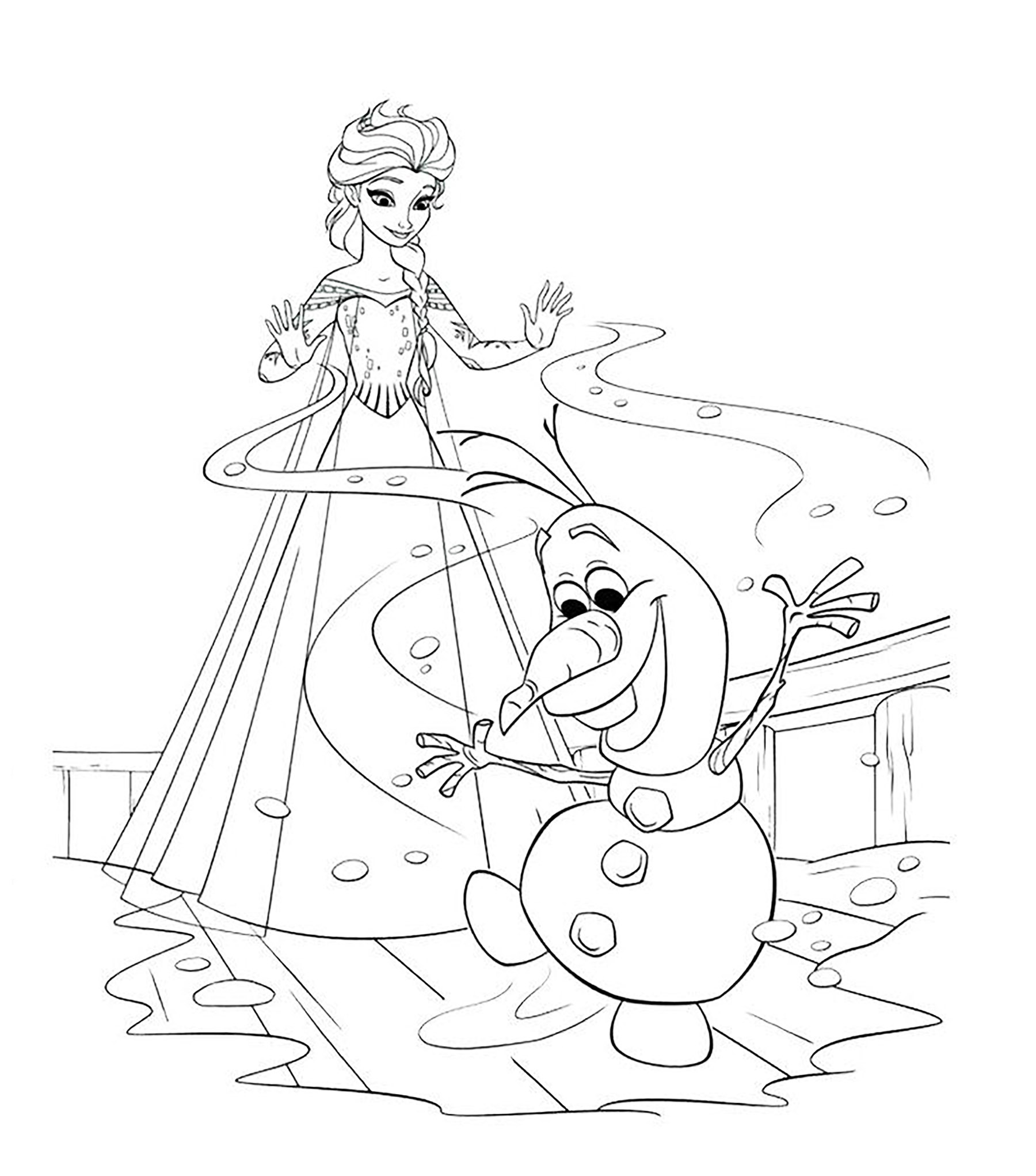 Desenhos para colorir da Frozen