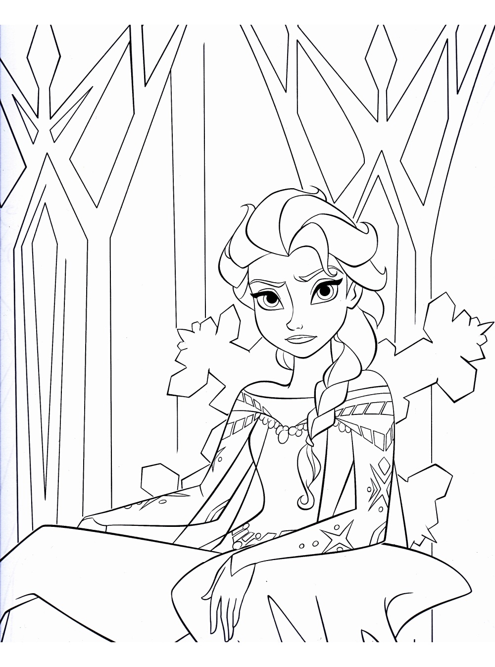 Dibujos para colorear gratis de Frozen: O Reino do Gelo para imprimir y colorear, para niños