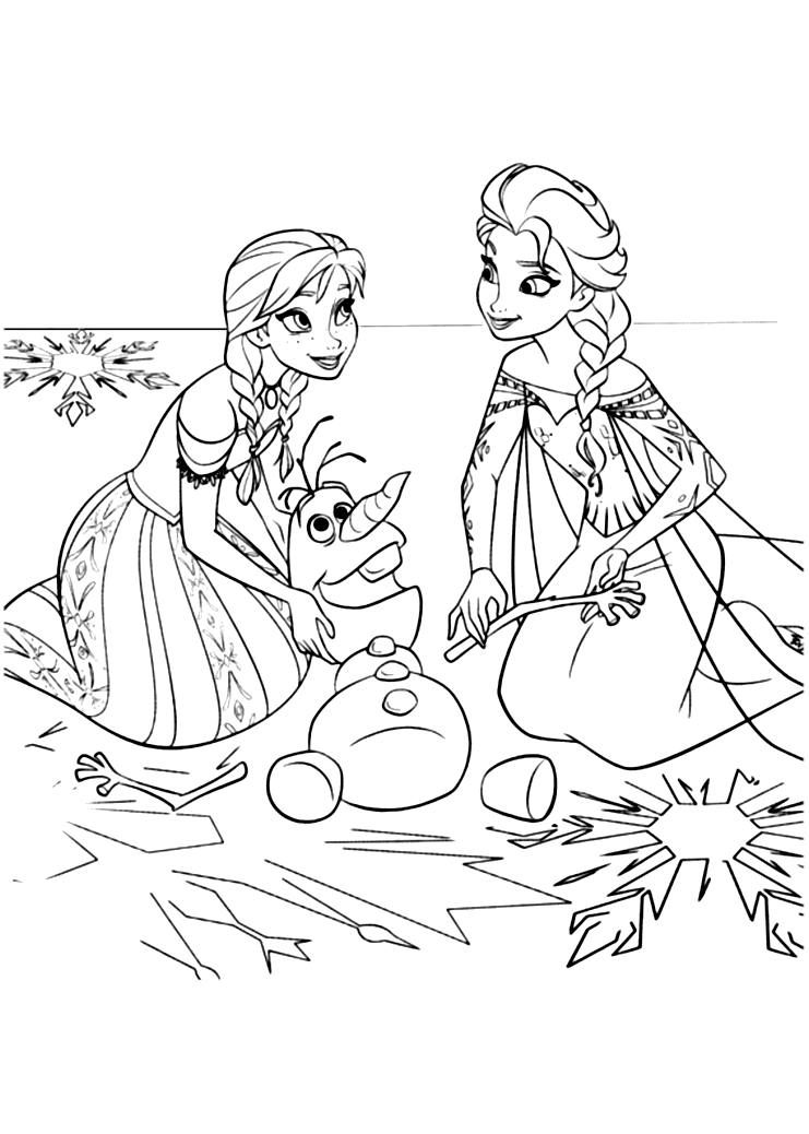 Desenhos incríveis para colorir de Frozen: O Reino do Gelo para imprimir e colorir