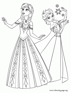 Desenhos para colorir de frozen: o reino do gelo para baixar