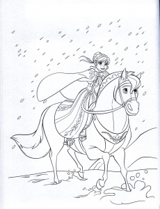 Desenhos para colorir gratuitos de frozen: o reino do gelo para crianças