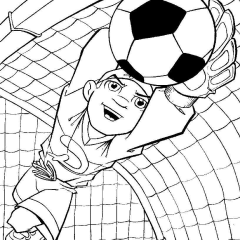 Páginas de Futebol para colorir e imprimir para crianças
