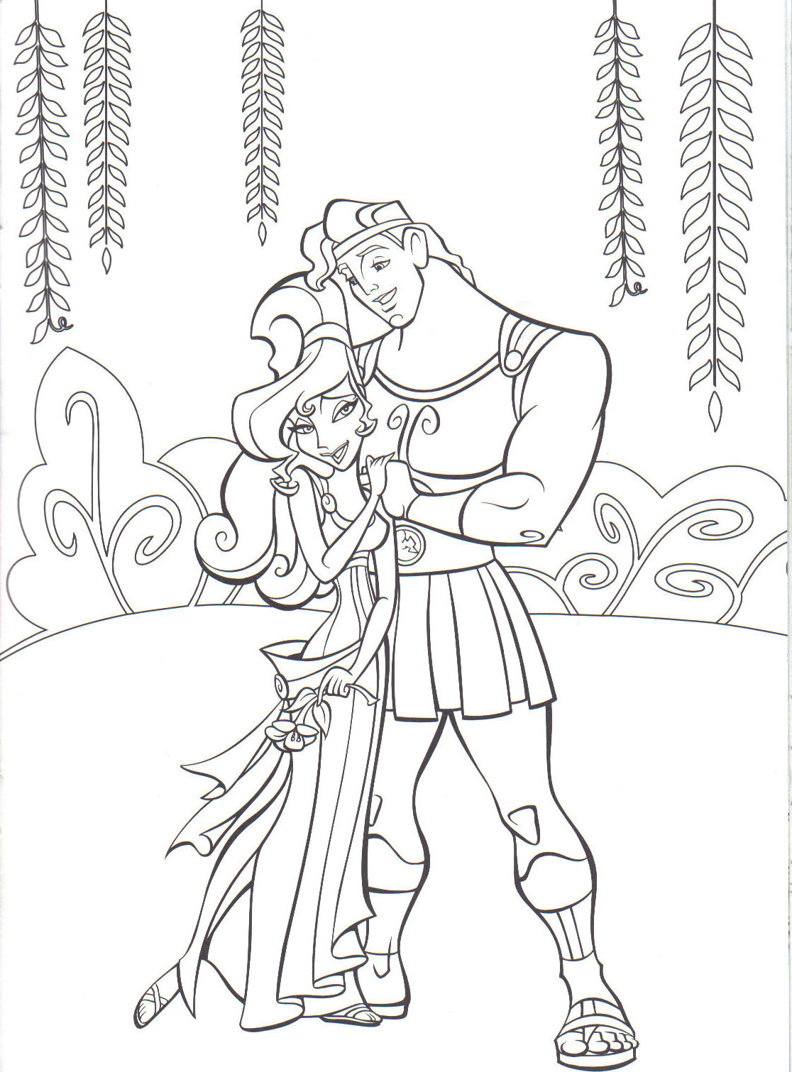 Páginas para colorir gratuitas de Hércules (Disney)
