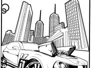 Páginas de Hot Wheels para colorir e imprimir para crianças