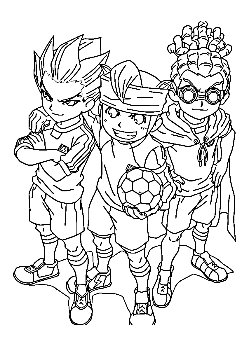 Desenhos para colorir grátis Inazuma eleven