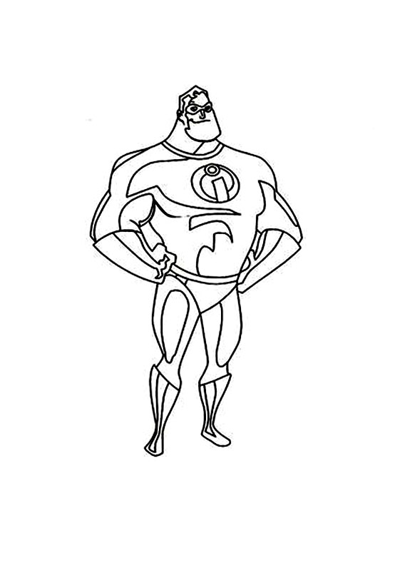 Colorir o Sr. Indestrutível, mais forte que o Super-Homem!