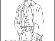 Desenhos de Indiana Jones para colorir