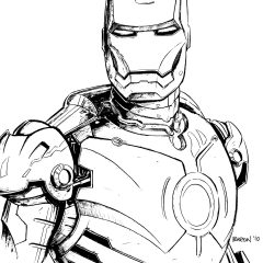 Páginas de Iron Man para colorir e imprimir para crianças