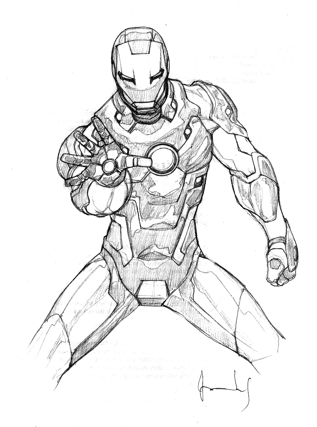 Tony Stark no seu fato de Homem de Ferro