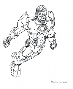 Desenho gratuito do Homem de Ferro para descarregar e colorir